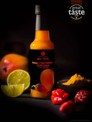 Mango & Red Habenero chilli sauce with a hint of Lime
